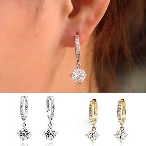 Women's White Gold Stud Earrings