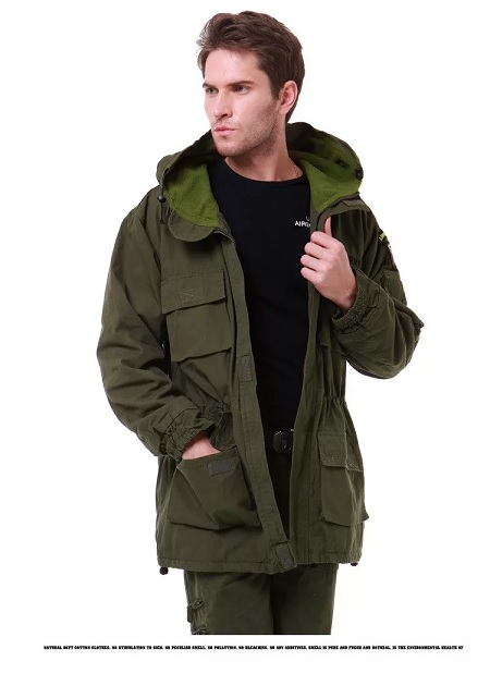 Men Military Jacket for Motorcycle Riders